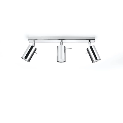 Stropní svítidlo RING 3 chrom moderní kovové do obýváku kuchyně nebo ložnice 45 cm