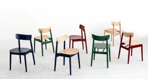 Dřevěná jídelní židle Fameg Nopp skandinávský retro styl na míru