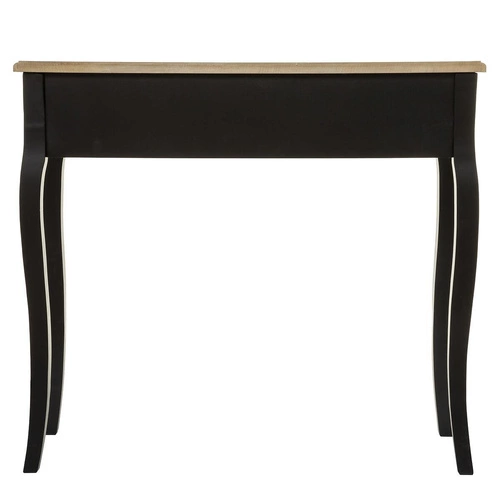 Chrysa černá konzole se zásuvkami a přírodní deskou do předsíně a obývacího pokoje Atmosphera