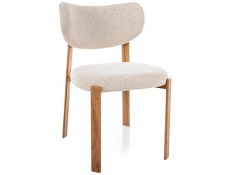 Židle Norin béžová čalouněná skandinávská do jídelny Intesi