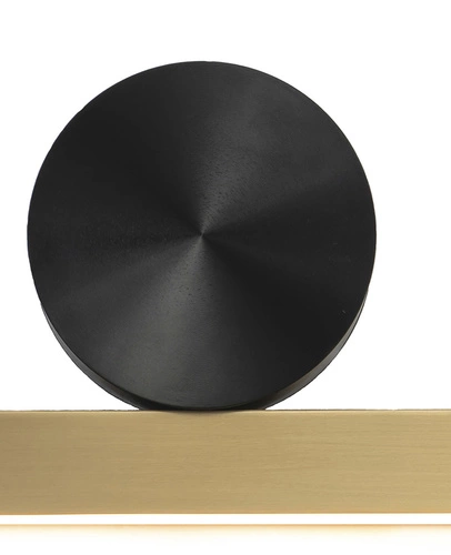 Moderní nástěnné svítidlo BOOGIE LED zlaté 45 cm do obýváku a nad zrcadlo Step into Design