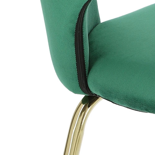 Židle Solie Velvet zelená/zlatá Výprodej