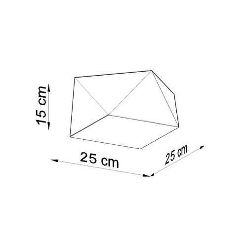 Stropní svítidlo HEXA 25 černá