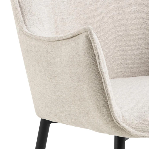 Čalouněná jídelní židle Bonita béžová s područkami moderní Actona