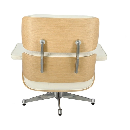 Otočná křesla Vip D2.DESIGN do obýváku bílá pravá kůže moderní glamour