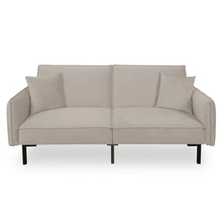 Rozkládací pohovka Canif Velvet šedá moderní dvoumístná do obýváku a malého bytu Intesi