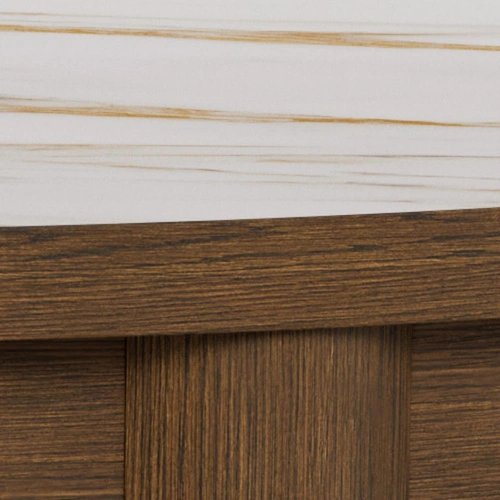 Konferenční stolek Southampton Actona kulatý moderní krémový do obýváku