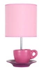 Stolní plechová lampa 1x60W E27 růžová