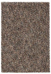 Vlněný shaggy koberec do obýváku Shaggy Dots béžovo-hnědý moderní 200x300 Carpets&More
