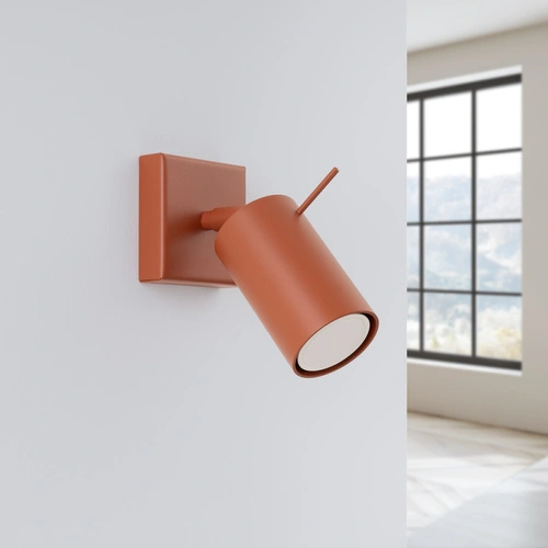 Nástěnné svítidlo RING moderní červené pohyblivé do obýváku, ložnice a chodby SOLLUX