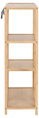 Bambusová knihovna Moso Actona 3 police přírodní do obýváku ve skandinávském stylu