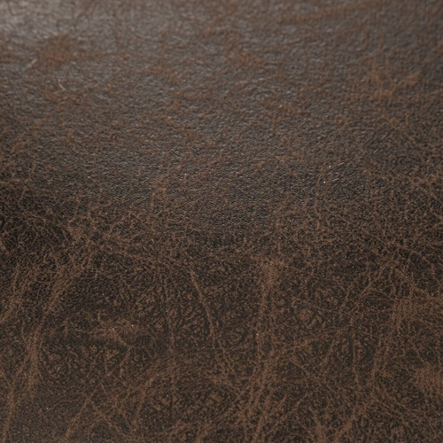 Taburet Joao Atmosphera kulatý černý s hnědým sedákem loftový do obýváku 47 cm