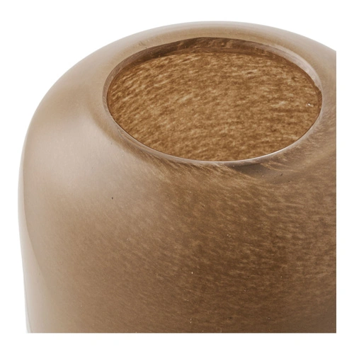 House Nordic hnědý skleněný dekorativní svícen boho na čajové svíčky do obýváku