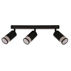 Stropní svítidlo Flin moderní černá lišta 3bodová nastavitelná do obýváku a kuchyně