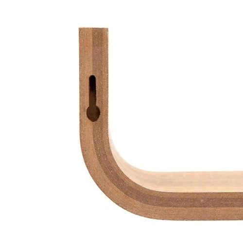 Nástěnná police Fixy 80 cm dřevěná závěsná na knihy moderní do obýváku přírodní