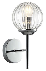 Nástěnné svítidlo Best 2 chrom skleněné klasické do obýváku a ložnice CANDELLUX LIGHTING