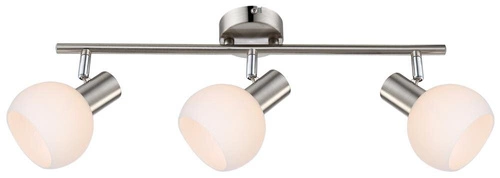 Stropní světelný pásek Mauro 3x4W E14 LED rgb saténový nikl s dálkovým ovládáním