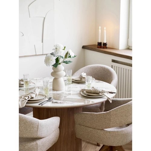 Viola sada 4 keramických jídelních talířů 21 cm béžová do jídelny