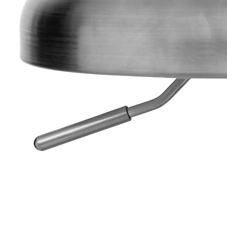 Kovová stříbrná barová stolička Ilsa do kuchyně industriální bez opěradla