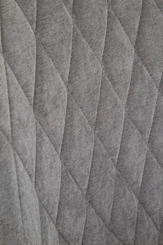 Čalouněná židle Vermont šedá do jídelny a obýváku moderní na černých nohách