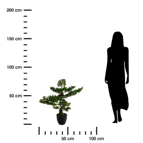 Umělé bonsai stromek 80 cm Atmosphera boho do obýváku moderní dekorace