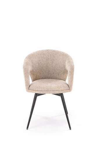 Otočná čalouněná židle Meibel béžová Intesi do kanceláře a jídelny moderní s područkami