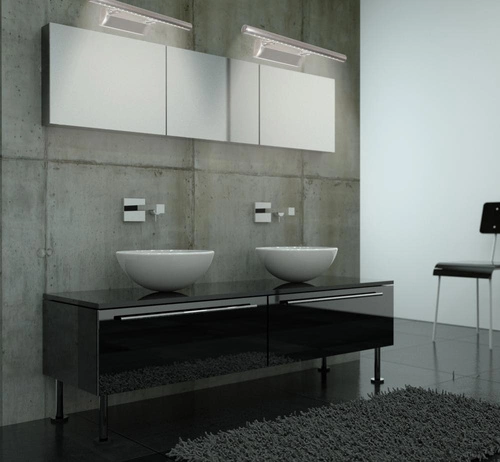 Nástěnné LED svítidlo Forte chrom moderní nastavitelný do ložnice obýváku nad zrcadlo 40,5 cm