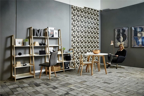 Jídelní kulatý stůl Raven Actona bílá deska skandinávský dřevo 90 cm