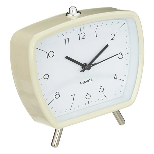 Retro budík Cathy krémový do ložnice Atmosphera stojací dekorativní