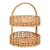 Organizer Anadia dekorativní boho koš s rukojetí z papíru do obýváku 39 cm