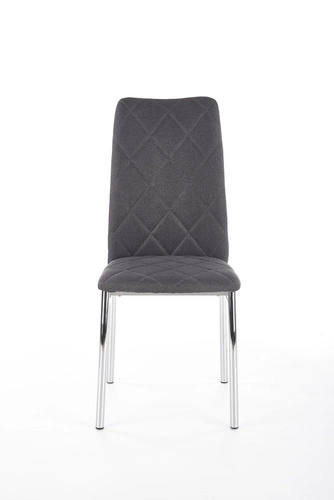 Čalouněná židle Montana Intesi tmavě šedá chromová moderní do jídelny a kuchyně
