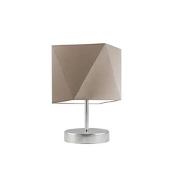 Noční lampička do ložnice PASADENA moderní béžová s látkovým stínidlem LYSNE 30 cm