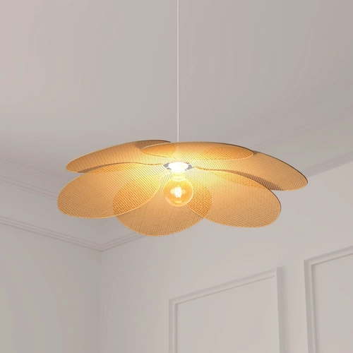 Visící lampa Rym 62 cm přírodní