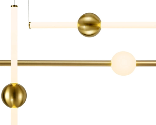 Závěsné LED svítidlo O-LINE Step into Design mosaz 110 cm moderní do obýváku