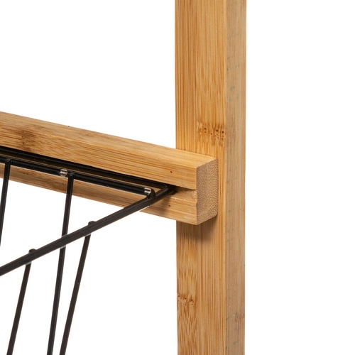 Blackwood prostorný dřevěný kuchyňský vozík na kolečkách s policemi moderní 83 cm