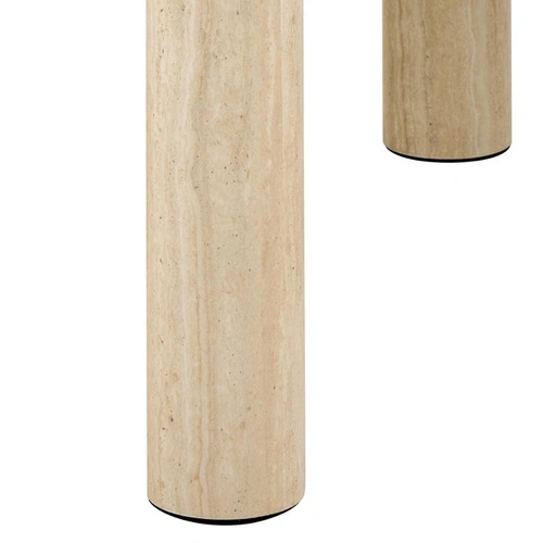 Konferenční stolek Solano 60x60 béžový travertin moderní do obývacího pokoje