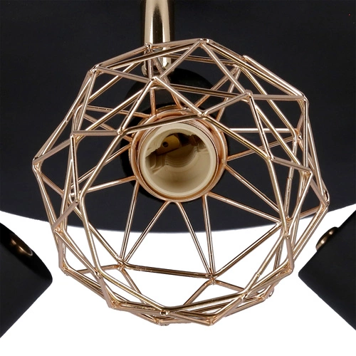 Stropní svítidlo kulaté Acrobat černé moderní kovové E14 do obývacího pokoje Candellux