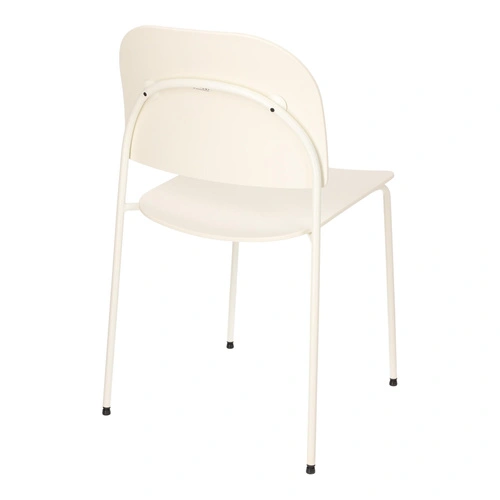 Židle Ravio moderní plastová bílo-krémová do jídelny a kuchyně