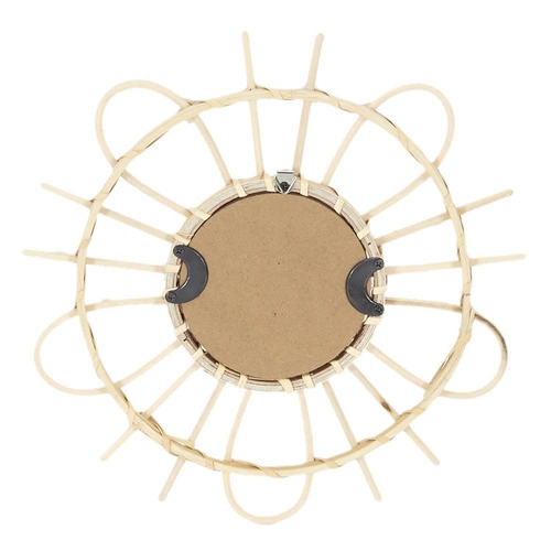 Sada 3 kulatých ratanových zrcadel Lipsi boho na zavěšení do obýváku a předsíně