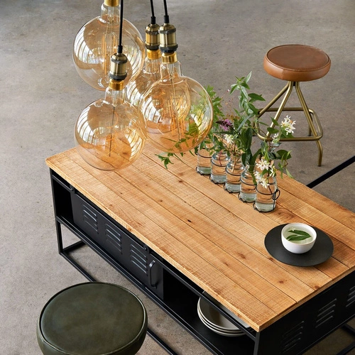 Atmosphera LED žárovka E27 Globe G95 jantarová dekorativní vintage do obýváku