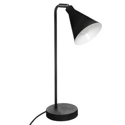 Noční lampička Linn 45,5 cm černá moderní stolní lampa do ložnice a na psací stůl Atmosphera