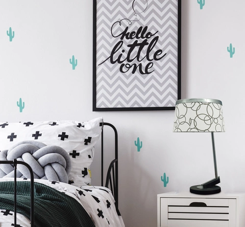 Stolní lampa Impresja 1*60W E27 bílý chrom