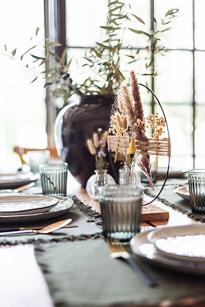 Prostírání khaki Maha 45x30 cm moderní do jídelny a kuchyně 5five