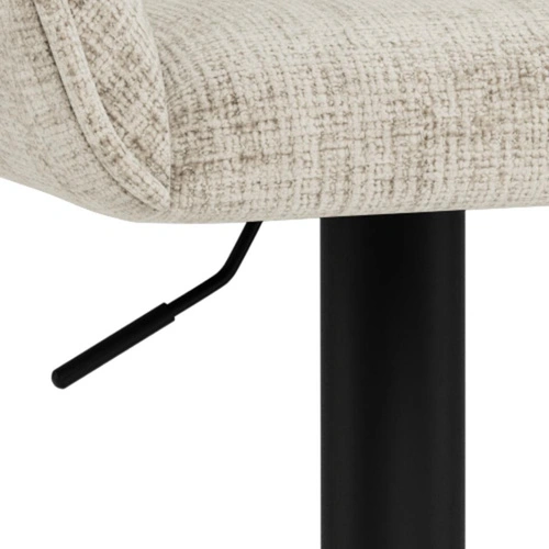 Barová židle Eddie béžová otočná s područkami výškově nastavitelná do kuchyně