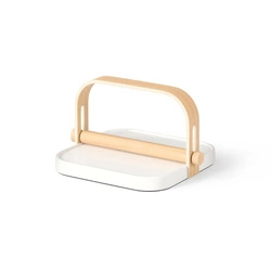 Zvonkový držák na ubrouskywood bílá/přírodní