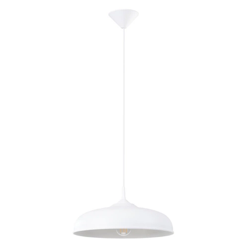 Závěsné svítidlo GINA bílá moderní nad stůl do obýváku a jídelny 38 cm SOLLUX LIGHTING