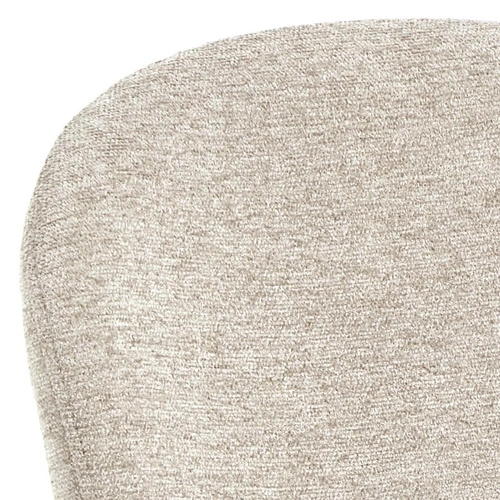 Židle Esra béžová čalouněná jídelní moderní na černých nohách