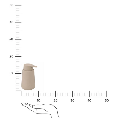 Keramický béžový dávkovač mýdla Colors 250 ml elegantní do koupelny 5five