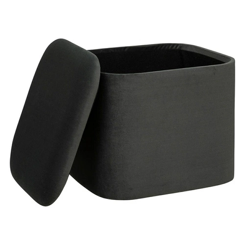 Sada 2 sametových obdélníkových taburetů Dani s úložným prostorem do obýváku a předsíně Atmosphera