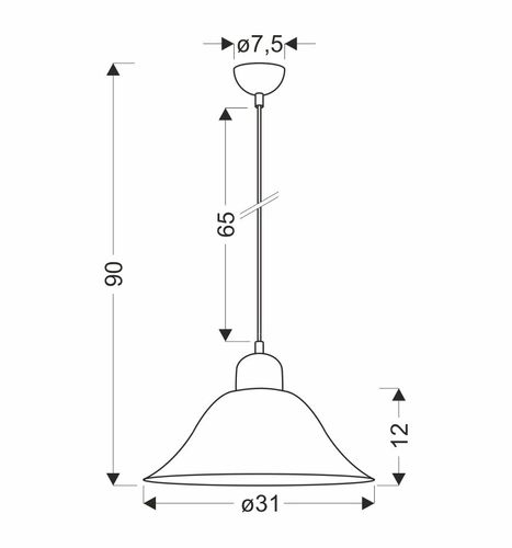 Moss závěsná lampa patina 1x60W E27 stínidlo bílý alabastr